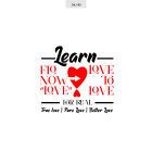 A poster with the words " learn to love for real ".